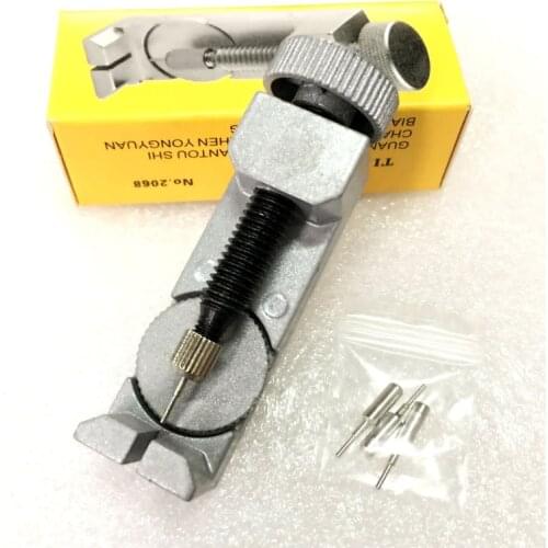 Watch Band Strap Regulate Tools,Rotating Type Watchband Link Pin remover Tool with 3 spare Pins
