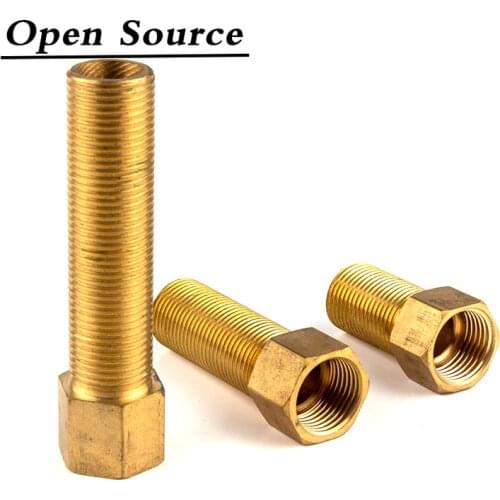 Copper M/F 1/2" 3/4" BSP Male To Female Threaded 50mm 70mm 100mm Brass Coupler Adapter Brass Pipe Fitting