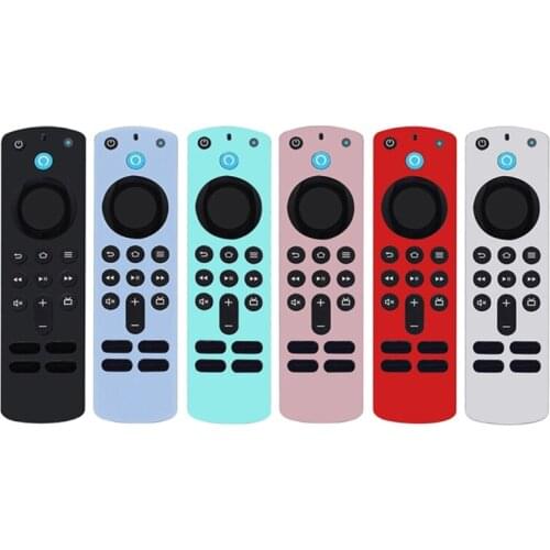 Washable Remote Control Soft Silicone Case Remote Protective Cover Compitable with Amazon Fire TV Stick (3rd Gen) Shell