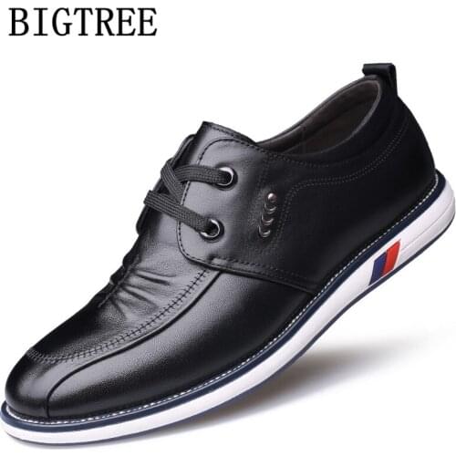Men Genuine Leather Shoes Brand Designer Shoes Men High Quality Fashion Shoes 2020 Zapatos Casuales Hombres En Cuero Ayakkabı