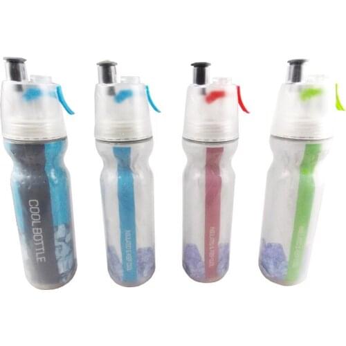 New Sports Fitness Spray Bottle Outdoor Riding Portable Cold Water Bottle Summer Children Students Spray Cup Sports Water Cup