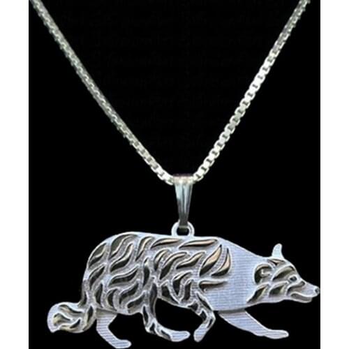 Wholesale Border Collie pendant and necklace Gift pet Jewelry free ship-12pcs/Lot