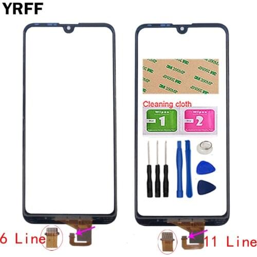 Digitizer Panel For Huawei Y7 2019 Y7 Prime 2019 Y7 Pro 2019 Lens Senosr Touch Screen Front Glass 3M Glue Tools