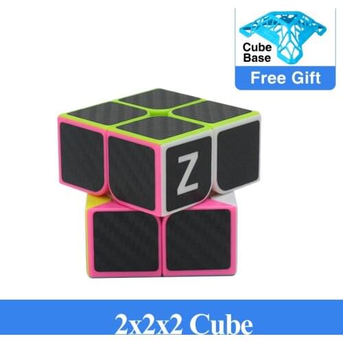 ZCUBE Carbon Fiber 2x2x2 Professional High Speed Magic Cube 2x2 cubo magico Smooth Twist Puzzle Cubes Educational Toys Gift