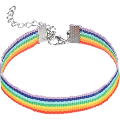 Rainbow Wristband Rainbow Bracelet Versatile couple Bracelet Wristband for gay and Lesbian Pride