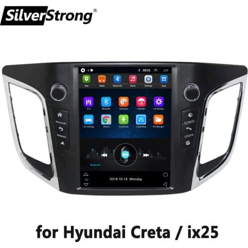 SilverStrong, 10.4inch,2GB+32GB, IPS Creta Android Car NAVI GPS, For Hyundai Creta IX25, Tesla screen, Multimedia,carplay