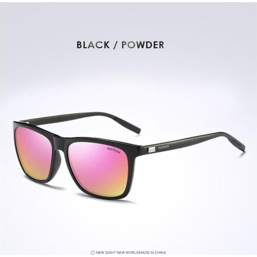 AORON Mens Polarized Sunglasses men Classic Square Sun Glasses UV400 Mirror Aluminum Leg Eyeglass