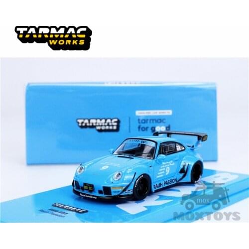 Tarmac Works 1:64 RWB 993 Rauh Passion #9 Blue Diecast Model Car