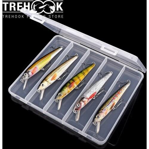 TREHOOK 5pcs Floating Wobblers For Pike Crankbaits Fishing Lure Set 10cm 11g Minnow Trout Lures For Fishing Artificial Bait Kit