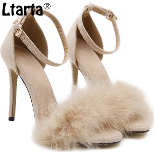 LTARTA Women Pumps Sexy Shoes High Heels Women Shoes Spring Summer Autumn Shoes Woman Thin Heels Shoes Woman Sandals ZL-590-20