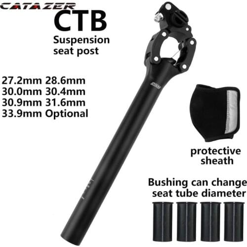 Bicycle Seat Post 27.2 28.6 30.0 30.4 30.9 31.6 27.2mm * 350mm MTB Shock Absorber Seat Post Mountain Bike Seat Tube