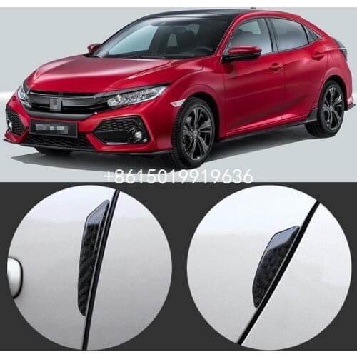 Door crash strip carbon fiber anti-collision strip body protection decoration patch For honda civic crv city fit