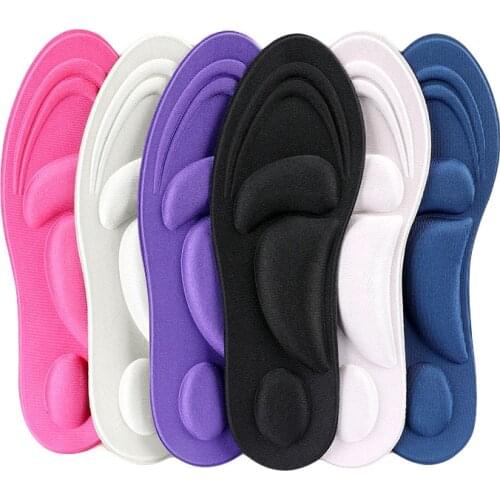 Women 4D Memory Foam Massage Insoles Comfortable Sponge Orthotic Insoles for shoe arch support pad