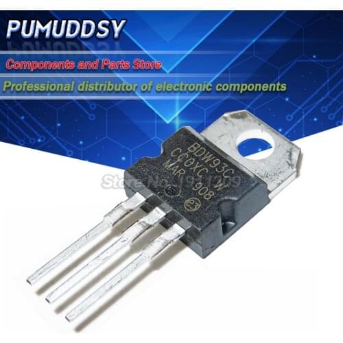 10PCS BDW93C BDW93 TRANSISTOR NPN 100V 12A TO-220