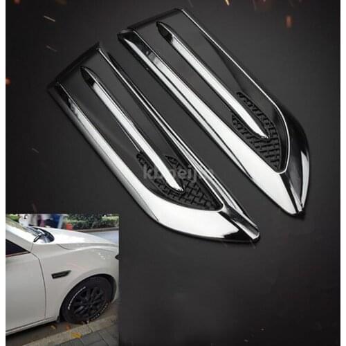 2pcs Car Decorated 3D Vent Air Shark Gills Sticker for Mini cooper jcw clubman ALFA ROMEO 147 159 DACIA logan duster accessories