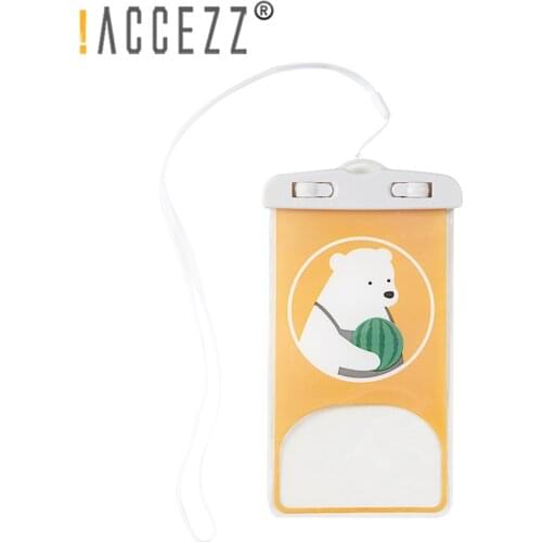 !ACCEZZ Waterproof Phone Swimming Bag for iPhone 12 11 Pro Samsung Huawei Xiaomi Universal Underwater Diving Protection Cover