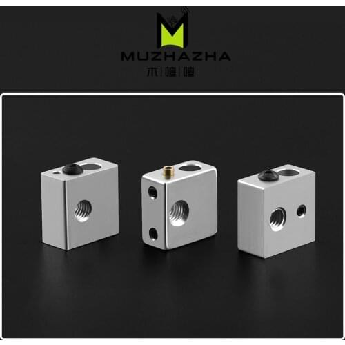 3D printer Accessories heating block MK7 MK8 dedicated print head heated Aluminum block MK8 Extruder