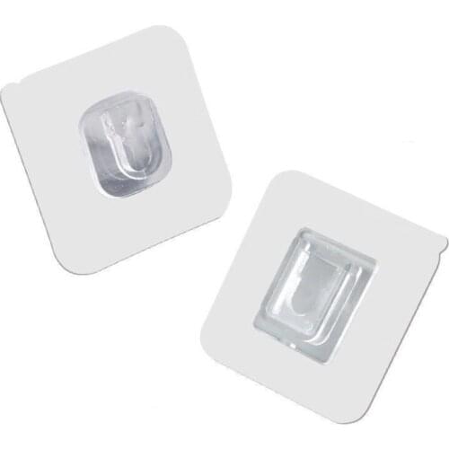 Double-sided Adhesive Wall Hooks Hanger Strong Transparent Hooks Suction Cup Sucker Wall Storage Holder For Kitchen Bathroom Hot