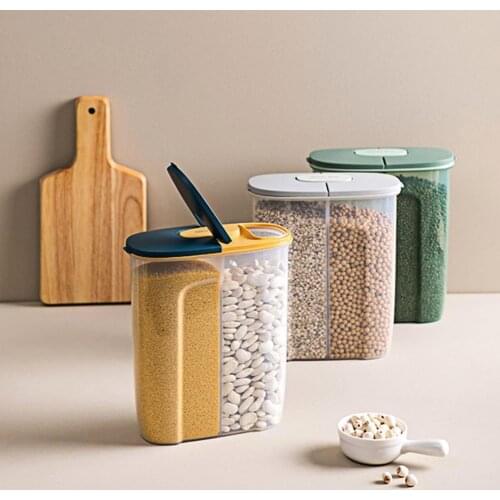 Storage Tank Ergonomics Leakproof PP Kitchen Storage Jar for Kitchen Storage Boxes Bins Home Organization