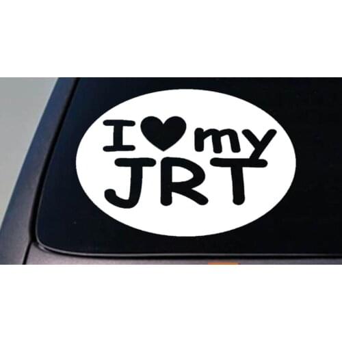 I LOVE MY JRT JACK RUSSELL STICKER PARSON TRUCK WINDOW 6" STICKER DECAL Car Sticker