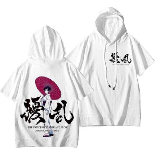 New Joran The Princess of Snow and Blood Yukimura Sawa Cosplay T-shirt Anime t shirt Polyester Summer Short-sleeve Tees tops