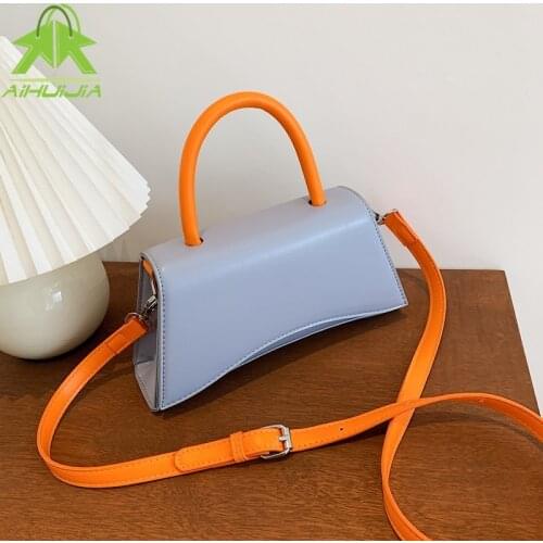 Solid Color High Quality Pu Leather Women Handbags Fashion Shouder Bags Casual Crossbody Bags 2021 Ladies Small Messeger Bags