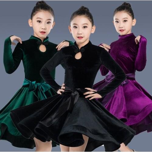 Children Latin Dance Performance Test Competition Dress Childrens National Standard Dance Standard Dress Girls Training Dress