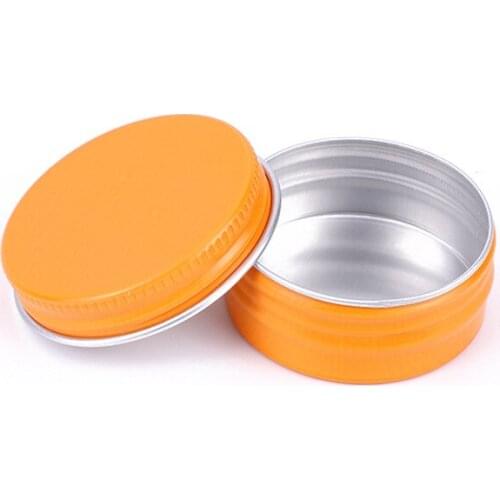 15g Blue Golden Empty Round Aluminum Box Metal Tin Cans Cosmetic Cream DIY Refillable Jar Tea Pot 100pcs