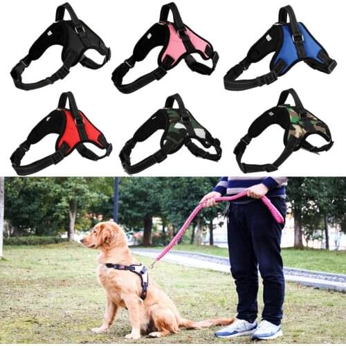 Dog Leash Belt Harness Vest Soft Adjustable Harness Dog Walk Training Out Collar Hand Strap for Dog Belt Clothes Accessories