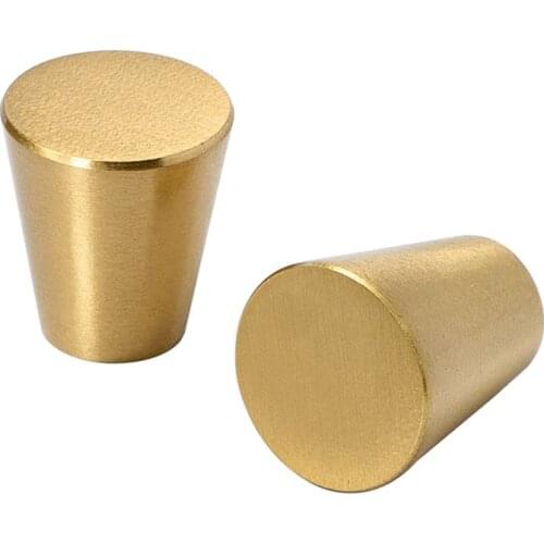 Pure Brass Door Handle with Screw Wardrobe Cabinet Drawer Knobs Pull Handle Furniture Hardware 15x17mm,15x20mm,18x20mm,20x25mm