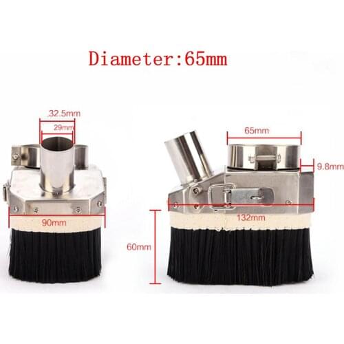 65mm Diameter Stainless Steel Spindle Dust Cover CNC Engraving Woodworking Machine Open Door Type For 800W CNC Spindle