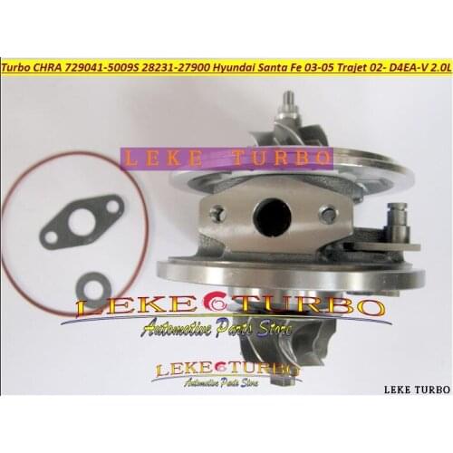 Turbo Cartridge CHRA GT1749V 729041-5009S 729041 28231-27900 Turbocharger For HYUNDAI Santa Fe 03-05 Trajet 02- D4EA-V 16v 2.0L