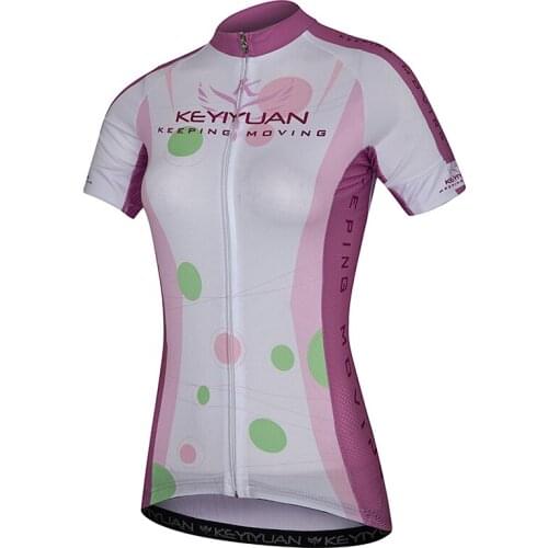 KEYIYUAN Cycling short-sleeved spring summer womens mountain bike ride bike shirt breathable quick-drying outdoor sportswear