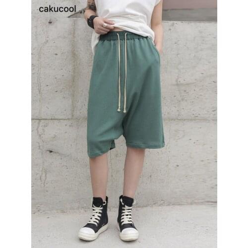 Cakucool 2019 new summer dark RO wind loose condolence neutral three-color harem shorts five points shorts women