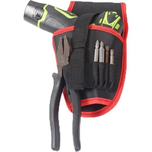 1Pcs Portable Drill Screwdriver Holder Pouch Cordless Tool Oxford Drill Waist Hand Tools