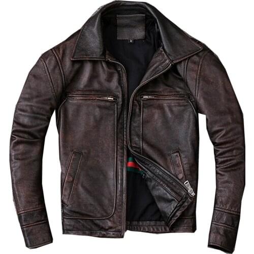 2021 fashion mens leather jacket fashion jacket retro style motorcycle clothing