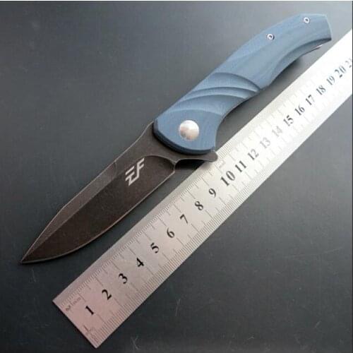 3 Colors EF77 D2 Blade G10 Handle Tactical Hunting Camping EDC Outdoor Folding Knife Pocket Survival Knife