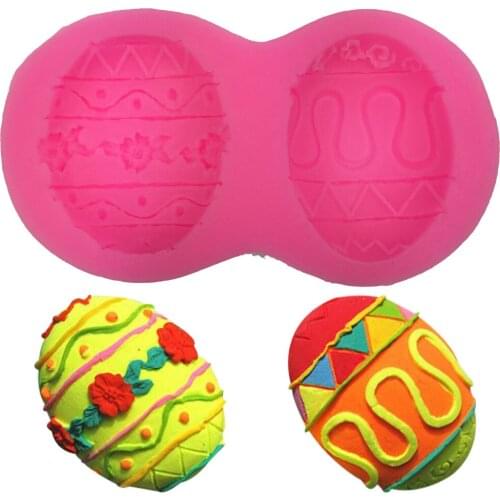 Halloween 3D Easter eggs soap mould chocolate cake decorating tools DIY baking fondant Jello Confectionery silicone mold T0287