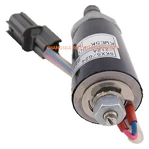 SK200-2 excavator safety lock solenoid valve blue red 2 pins YN35V00005F1 KDRDE5K-20 G24D12A