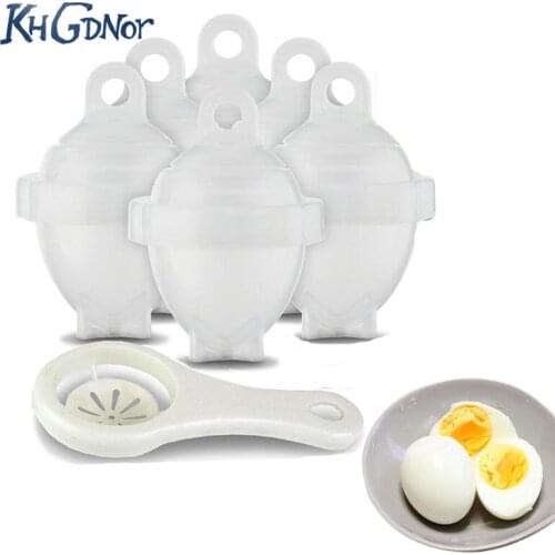 KHGDNOR Hard Boil Eggs Without Shell Egg Poacher Cups with Separator Egg Dividers Molds