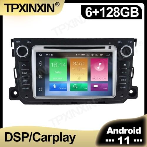 128GB Android 11 Car Radio For Mercedes Benz Smart 2013 Multimedia Auto Video DVD Player Navigation Stereo GPS 2din Accessories