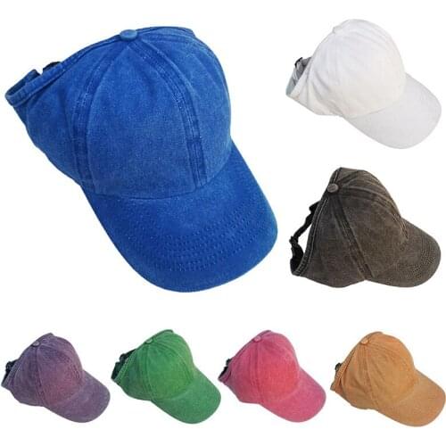 Ponytail Baseball Caps Sequins Fashion Womens Messy Bun Adjustable Snapback Hip Hop Hat Simple Sun Visor Outdoor Hat