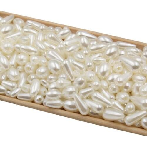 ABS Imitation Pearl Beads Teardrop Loose Acrylic Beads Handmade For Necklace Bracelets DIY Clothing Jewelry Components Making
