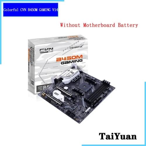 Colorful CVN B450M GAMING V14 Micro-ATX AMD B450 DDR4 3200(OC)MHz M.2 New 64G PCI-E 3.0 Double Channel Socket AM4 Motherboard