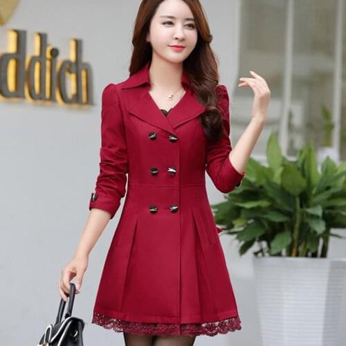 ENLU Women's Long Raincoats