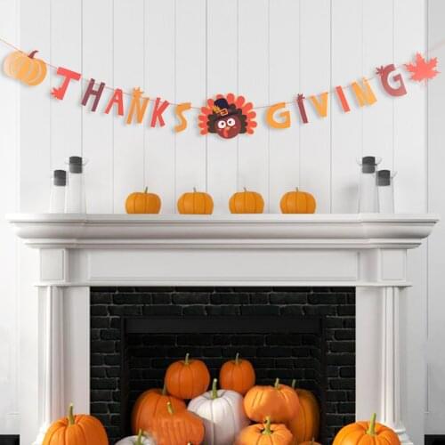 Thanksgiving Decoration Thanksgiving Turkey Banner Wreath Of Leaves Photoprops Cake Toppers For Thanksgiving Home Decor Supplies