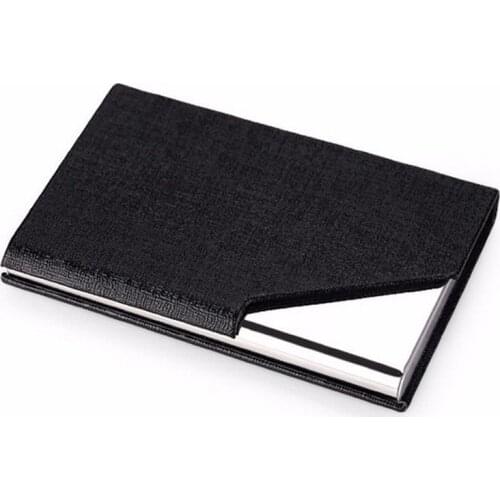 New Aluminum alloy women credit card holder with magnet cover metal Mens Business id card case box
