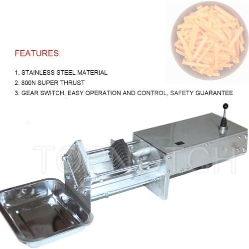 Commercial Potato Chip Cutter French Fries Cutting Machine Stainless Steel Vegetable Fruit Shredding Slicer