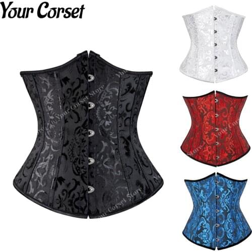 Underbust Corsets for Women Corset Belt Waist Trainer Cincher Hourglass Sexy Corset Schwarz Damen Korsett Taillenformer