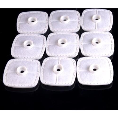 LETAOSK 9Pcs White Air Filter Rubber & Cotton Fit For Echo SRM-266/280 PB-251 PB-255 PB-265